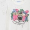 Koszulka dla dziewczynek Mayoral 6024-79 Kremowy