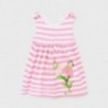 Sukienka w paski dziewczęca Mayoral 1991-77 różowy