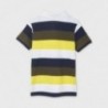 Koszulka polo w paski chłopięca Mayoral 6105-48 Żółty