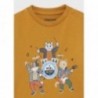 Mayoral 11-02073-090 Koszulka długi rękaw dla chłopców 2073-90 Pomarańcz