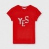 Koszulka z krótkim rękawem dla dziewczyny Mayoral 854-21 czerwony