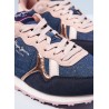 Pepe Jeans Sneakersy BRITT DENIM junior Girls PGS30504-595 NAVY