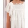Sukienka tiulowa dziewczęca Abel & Lula 5073-14 Biały