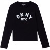 DKNY D35R57-09B Koszulka z długim rękawem dziewczęca kolor czarny