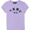 DKNY D35R58-925 Koszulka z krótkim rękawem dziewczęca kolor fioletowy