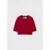 Mayoral 11-02370-018 Sweter gładki dla chłopca 2370-18 czerwony