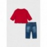 Mayoral 11-02507-080 Komplet bluza i spodnie dziewczynka 2507-80 czerwony