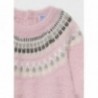 Mayoral 11-02384-012 Sweter z haftem dziewczęcy 2384-12 różowy