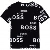 HUGO BOSS J25L58-09B Koszulka z nadrukiem chłopięca kolor czarny