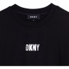DKNY D32806-09B Sukienka z tiulem dziewczęca kolor czarny
