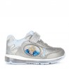 Sneakersy dzieweczęce Geox B1685B-000NF-C1009 kolor srebrny