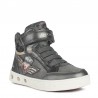Buty sneakersy świecące dziewczęce ​Geox J168WB-0BLAJ-C9002 kolor ciemnozielony