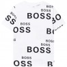 HUGO BOSS J25L58-10B Koszulka z nadrukiem chłopięca kolor biały