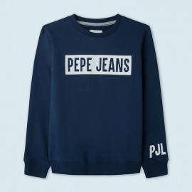 Pepe Jeans Bluza sportowa JAMIE junior chłopak PB581347-571 SCOUT BLUE