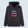 Pepe Jeans bluza z kapturem ALEXANDER junior chłopak PB581258-984 GUNPOWDER