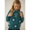 Bluza dla dziewczynki Boboli 453169-4552 kolor zielony