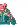Bluza w kwiaty dla dziewczynki Boboli 233132-9671 kolor zielony