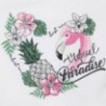 Komplet koszulka i szorty dziewczęcy Mayoral 6279-31 Biały /róż