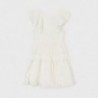 Sukienka szyfonowa dla dziewczynki Mayoral 6918-33 Kremowy