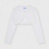 Sweter bolerko dla dziewczynki Mayoral 320-59 Biały
