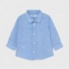 Koszula lniana dla chłopca Mayoral 117-77 Niebieski
