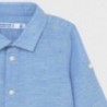 Koszula lniana dla chłopca Mayoral 117-77 Niebieski