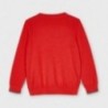 Sweter z lamówką chłopięcy Mayoral 311-70 Czerwony