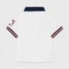Koszulka polo z haftem chłopiec Mayoral 1109-17 Biały