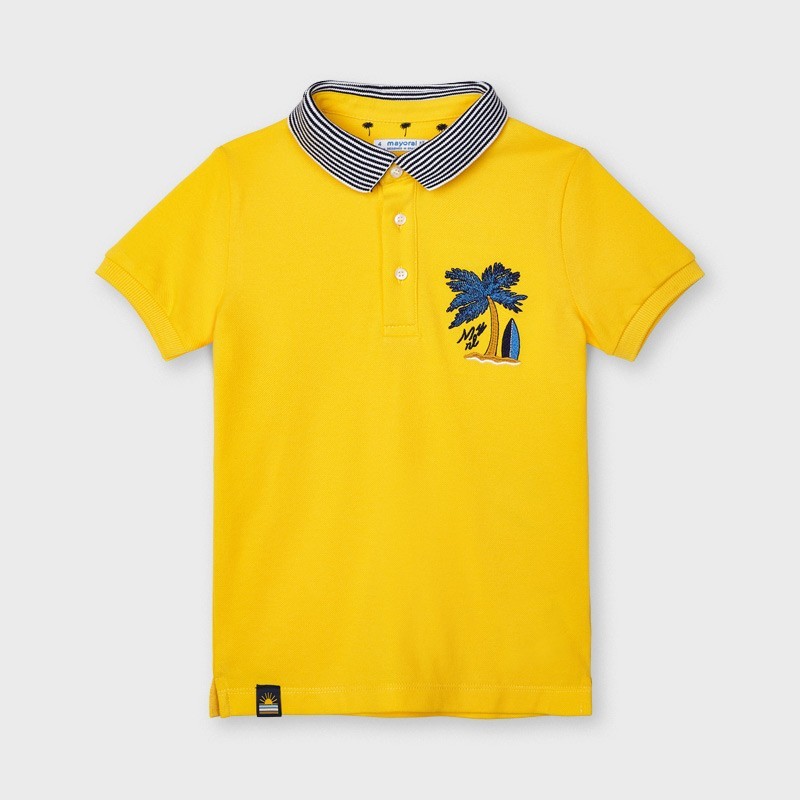 Koszulka polo dla chłopca Mayoral 3102-81 Zółty