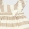 Sukienka w paski dziewczęca Mayoral 1825-33 beżowy