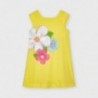 Sukienka z nadrukiem dziewczęca Mayoral 3956-25 Żółty