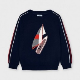 Sweter dla chłopca Mayoral 3329-72 Granat/czerwony