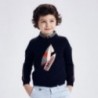 Sweter dla chłopca Mayoral 3329-72 Granat/czerwony