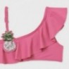 Bikini asymetryczne z falbanką dziewczynka Mayoral 6733-35 różowy