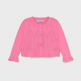 Sweter rozpinany dla dziewczynki Mayoral 1335-21 różowy