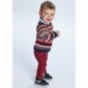 Mayoral 11-00521-074 Spodnie dla chłopczyka 521-74 kolor bordowy