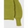Mayoral 11-07350-087 Sweter z golfem dziewczęcy 7350-87 kolor zielony