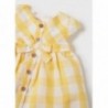 Mayoral 22-01871-053 Sukienka w kratkę dziewczynka 1871-53 bananowy