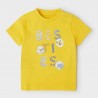Mayoral 22-01011-021 Koszulka z krótkim rękawem chłopiec 1011-21 żółty