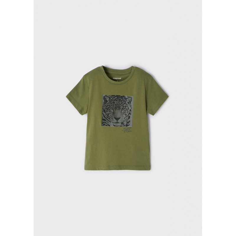 Mayoral 22-03005-050 Koszulka z krótkim rękawem chłopiec 3005-50 żółw