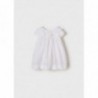 Mayoral 22-01911-044 Sukienka z perforacją dziewczynka 1911-44 biały