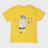 Mayoral 22-01016-036 Koszulka z krótkim rękawem chłopiec 1016-36 żółty