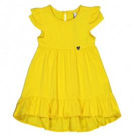Birba Sukienka bawełniana Baby Girl 45310-00 35E kolor żółty