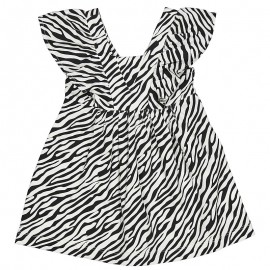 Birba Sukienka bawełniana Baby Girl 45313-00 90Z kolor biały/czarny