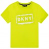 DKNY D25D71-611 Koszulka z krótkim rękawem chłopięca kolor limonka