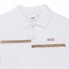 HUGO BOSS J25N61-10B Koszulka polo chłopięca kolor biały