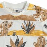 iDO 44673 Koszulka z nadrukiem dla chłopca kolor biały/pomarańcz