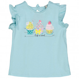 Birba Koszulka Baby Girl 44132-00 65B kolor turkusowy