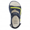 Sandały chłopięce Geox B254LA-022BC-C4502 kolor granat/limonka