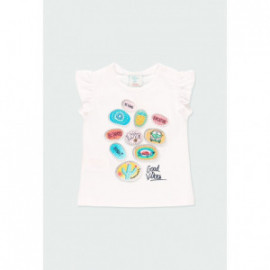 Koszulka dla dziewczynki Baby Boboli 224064-1100 kolor biały